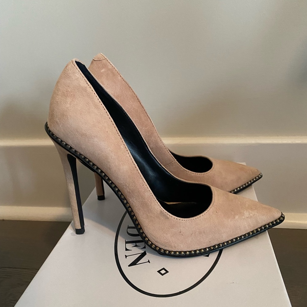 Steve Madden - Stellar Blush Suede Heels - Picture 5 of 7